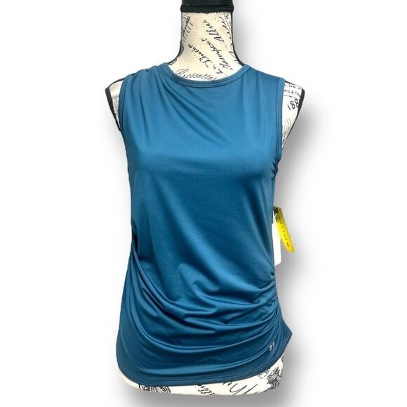 EleVen Venus Williams M Blue Tennis Tank NWT Fallen Petals Sleeveless Athletic - Picture 4 of 10